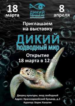 Приглашаем на открытие выставки "Дикий подводный мир".